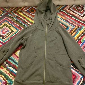 LULU green scuba zip up!